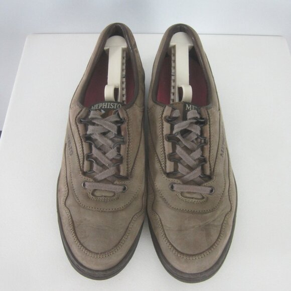MEPHISTO RUNOFF Womens 9.5 Comfort Shoes Lace Up Shoes Oxfords Brown Taupe Gray - Picture 3 of 14